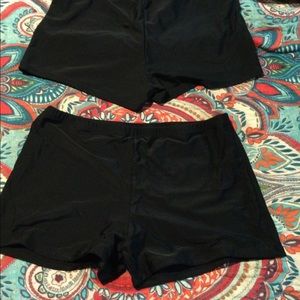 2 New Black Swimsuit Bottoms 18W
